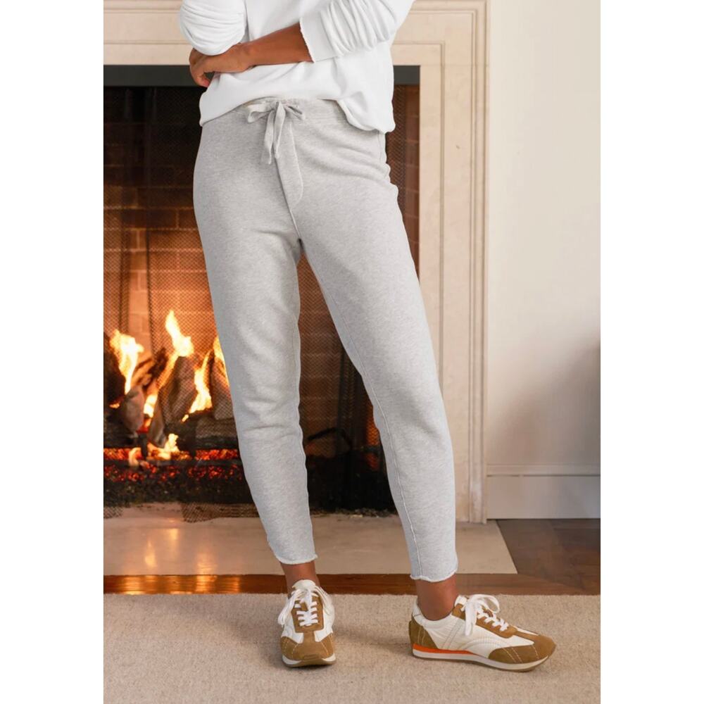 NWOT Frank & Eileen CHRISTINE Tulip Ankle Triple Fleece Sweatpant Gray XS